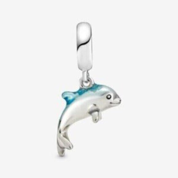 Pandora Shimmering Dolphin Dangle Charm - Picture 4 of 5
